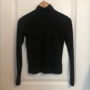 UO Black Turtleneck w Open Back